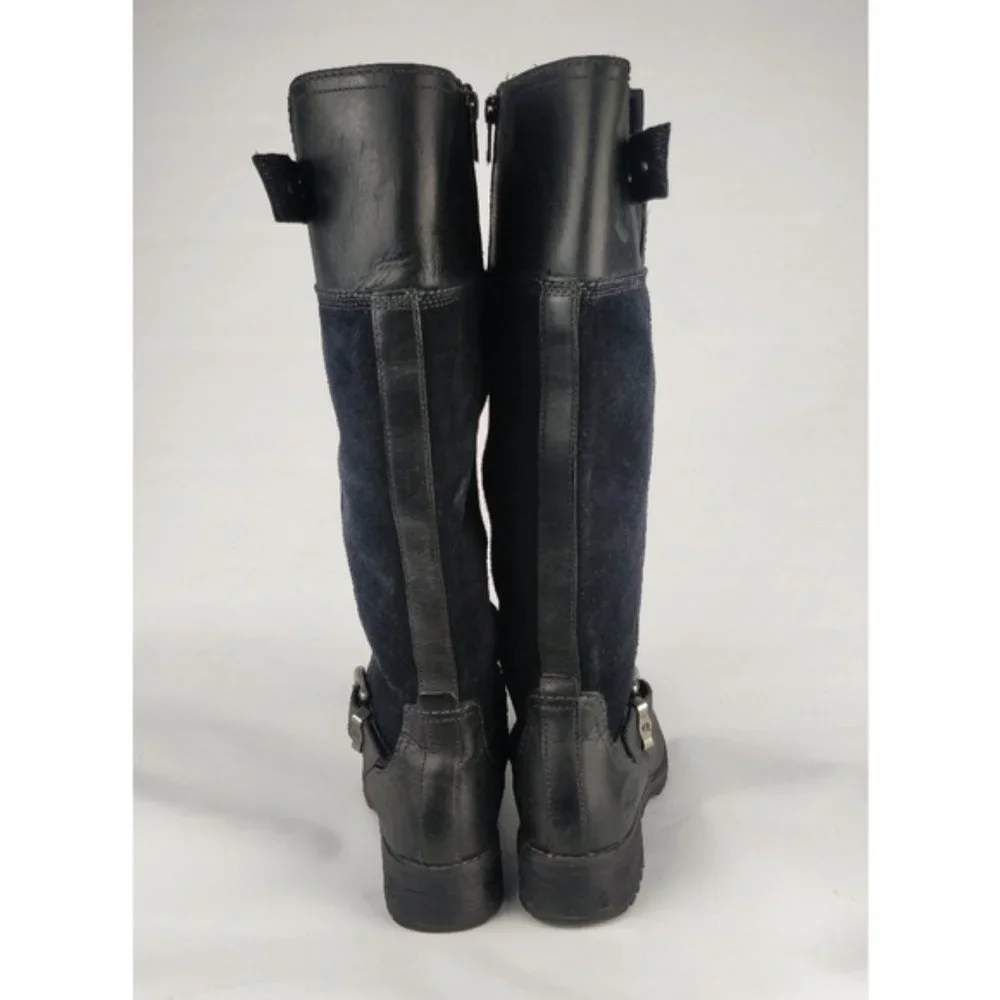 Timberland Black tall Bethel boots full zip sz.6.5